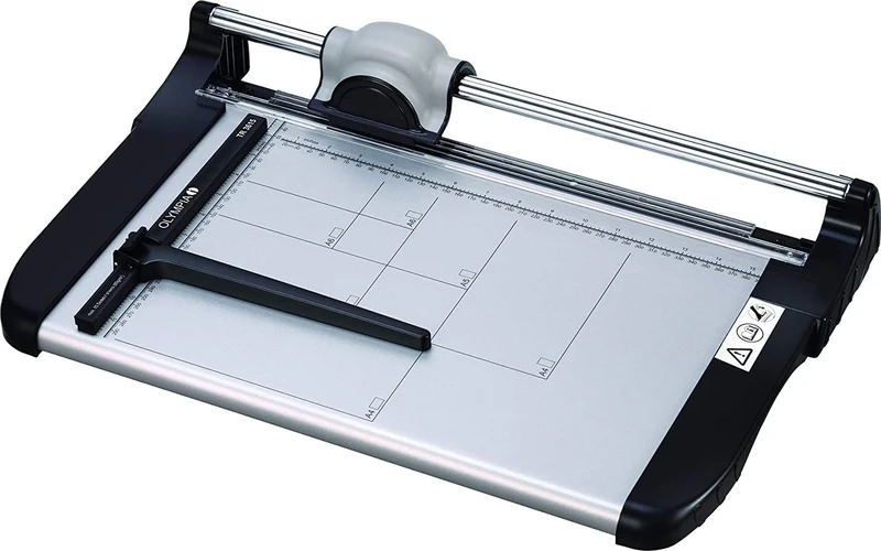 Olympia TR 3615 Rotary Cutter, DIN A4 Paper Cutter, Ideal for Paper, Cards & Photos, Paper Cutter up to 15 Sheets, 360 mm Working Width, Paper Cutter, Silver