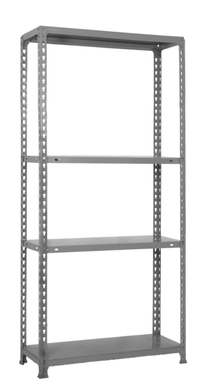 Simon Rack Garage Shelving Unit 1500x900x400 mm, 4 Tier Steel Rack with Reinforced 150 kg End Shelves, Grey – Ecoclick - Image 1