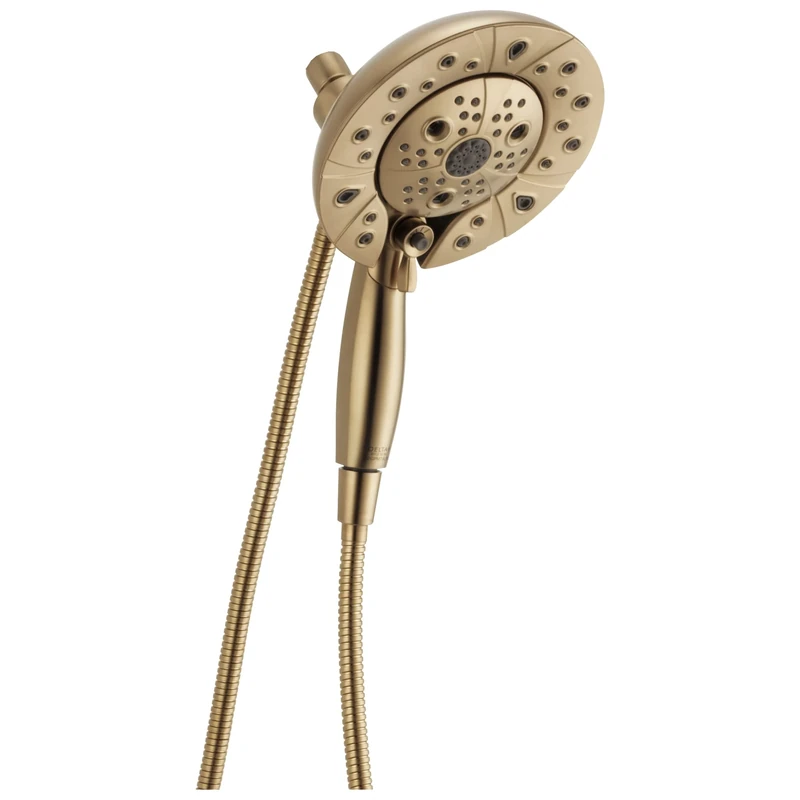 Delta 58480-CZ-PK In2ition H2Okinetic 5-Setting Two-in-One Handshower Showerhead with MagnaTite Technology, Champagne Bronze