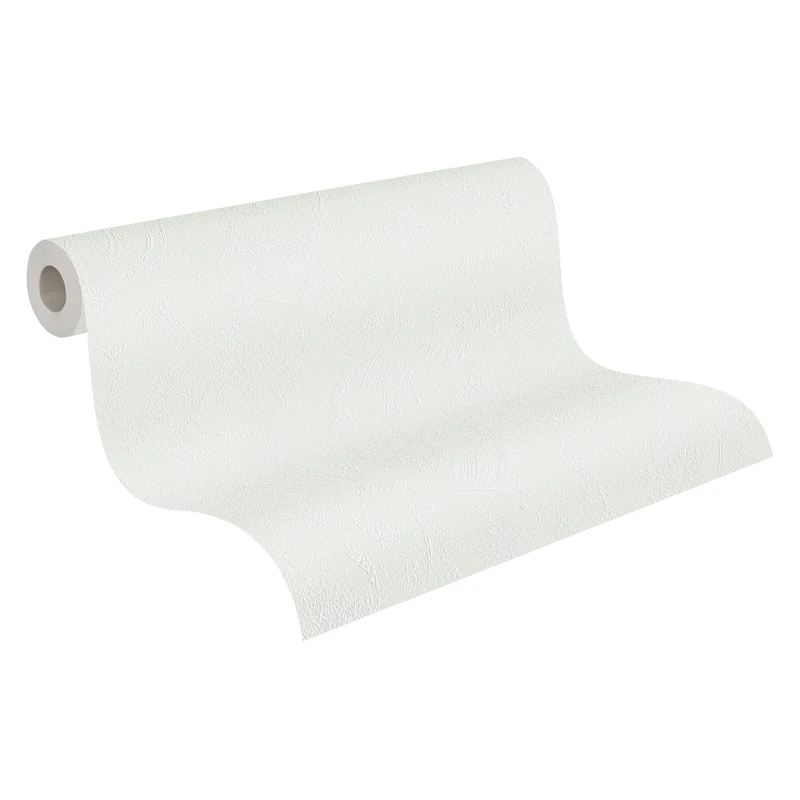 A.S. Création 25 x 1.06 m Made in Germany 967718 9677 White Paintable Non-Woven Wallpaper Wallpaper - Image 1