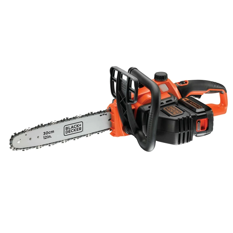 Black+Decker Li Ion Akku Kettensäge 36V GKC3630L20 mit Akku und Ladegerät – Ideal für Holz- & Gartenarbeiten – 30 cm Schwertlänge