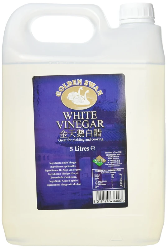 Golden Swan White Vinegar, 5 l (Pack of 4)
