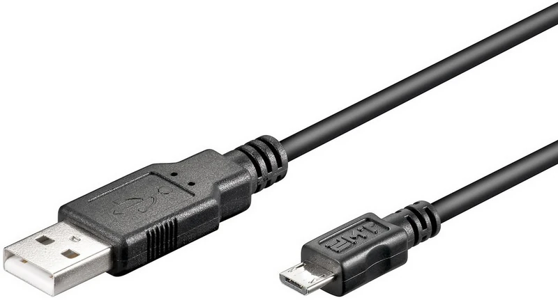goobay USB Micro-B 100 1 m Micro-USB B A Male Black USB Cable 1 m Micro-USB B Male Black