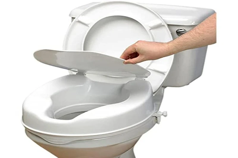Dynamic aids - Toilet Lift, with lid, 10 cm