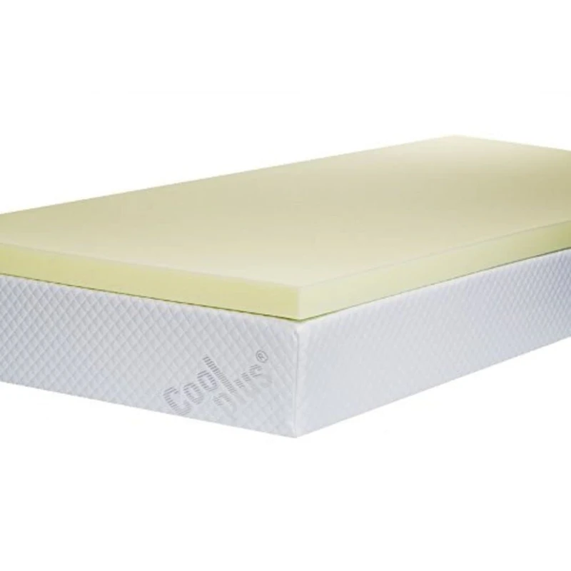 Southern Foam Caravan Memory Foam Mattress Topper,75 x 27 x 2-Inch, White