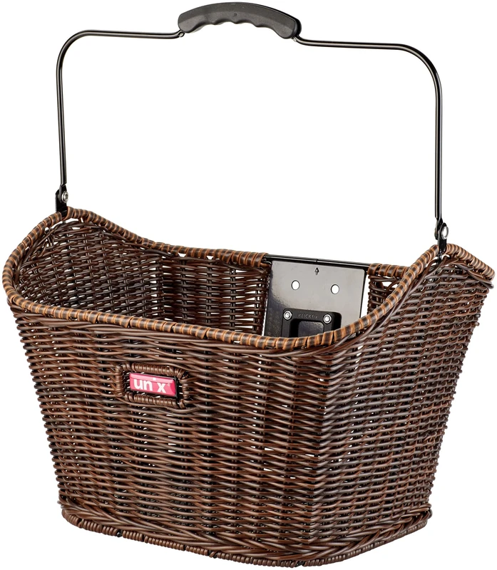 KLICKfix Front Wheel Basket-2128052720 Front Wheel Basket, Brown, 40 x 33 x 25 cm