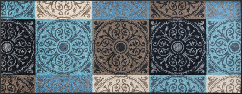 Wash&Dry Door Mat, Acrylic, Multicoloured, 75x190 cm