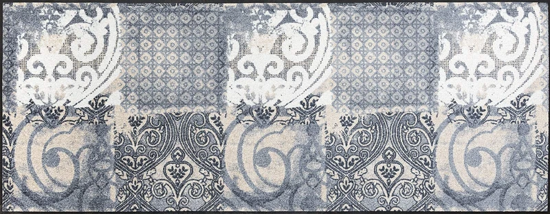 Wash&Dry Door Mat, Acrylic Grey, 75x190 cm