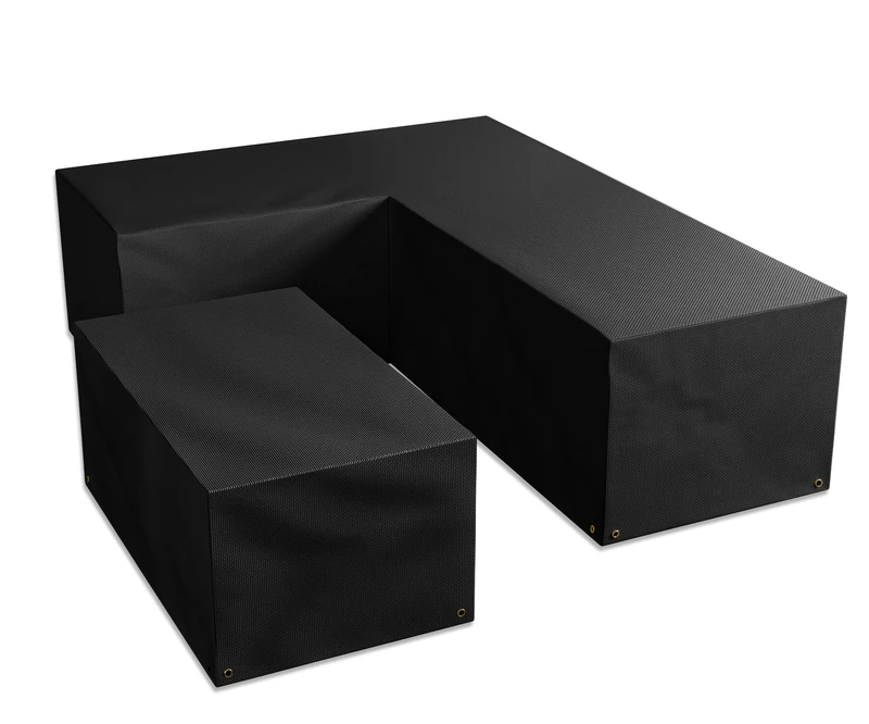 Bosmere All-weather (Modular) - L-Shaped Dining Set Cover - Medium, Right Side Long, Charcoal, AM667C