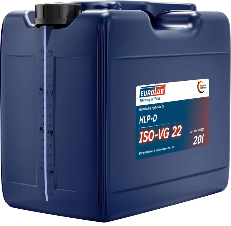 EUROLUB HLP-D ISO-VG 22 Hydraulic Oil, 20 Liters
