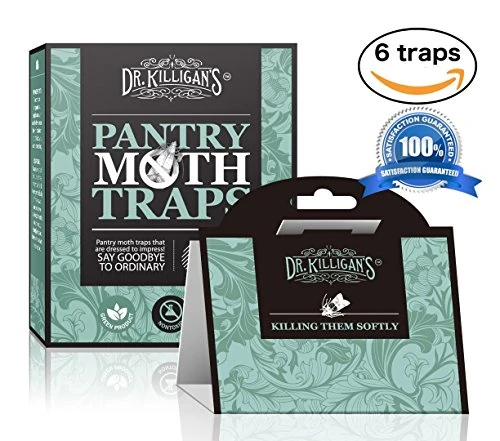 Dr. Killigan's Non-Toxic Pantry Moth Traps Pro Pack (6, Green Traps)