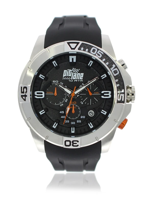 Pit Lane Watch Chronograph Display and Rubber Strap PL-1009-3