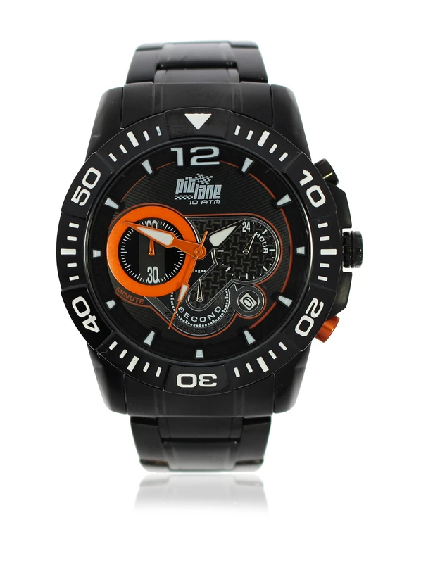 Pit Lane Watch Chronograph Display and Stainless Steel Strap, Watches for Men, PL-1013-2