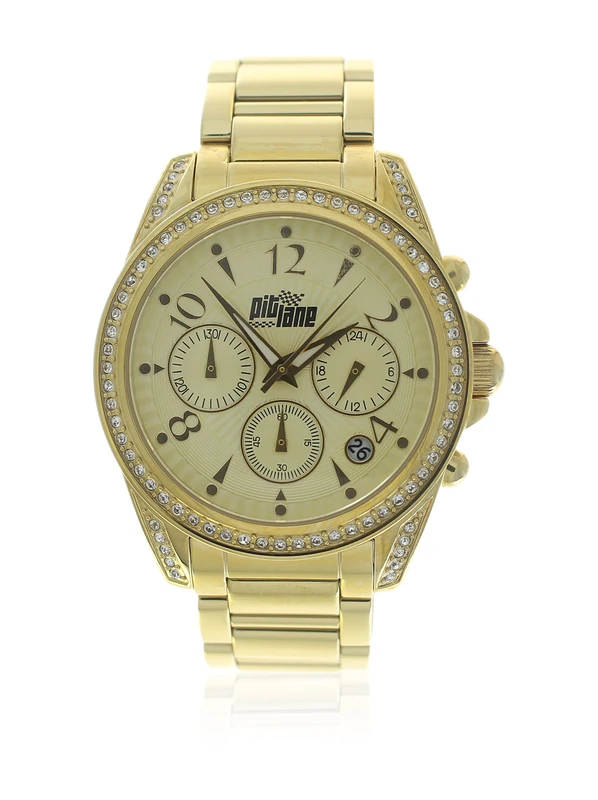 Pit Lane Watch Chronograph Display and Stainless Steel Strap PL-4000-4 - Image 1