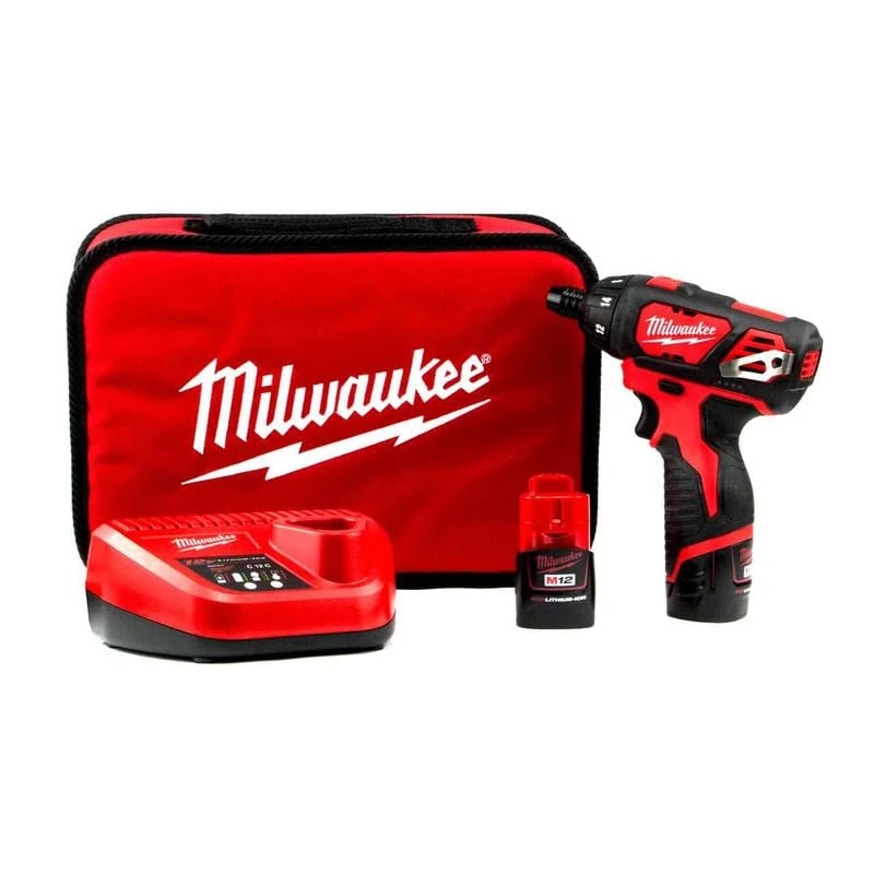Milwaukee MILM12SET1D Cordless Drill Drivers, Black