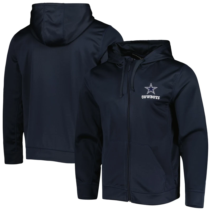 dunbrooke Men's Heathered NFL Trophy Fleece Full-Zip Hoodie