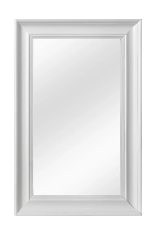 Premier Housewares Urban Wall Mirror, 90 x 60 cm - Matt White