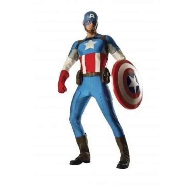 Rubies 810581XL Official Marvel Captain America Grand Heritage Deluxe Costume, Adult's, Large Halloween, World Book Day