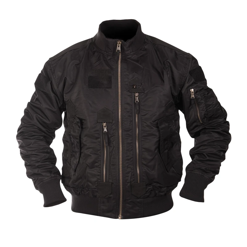 Mil-Tec Us Tactical Flight Jacket Black 906