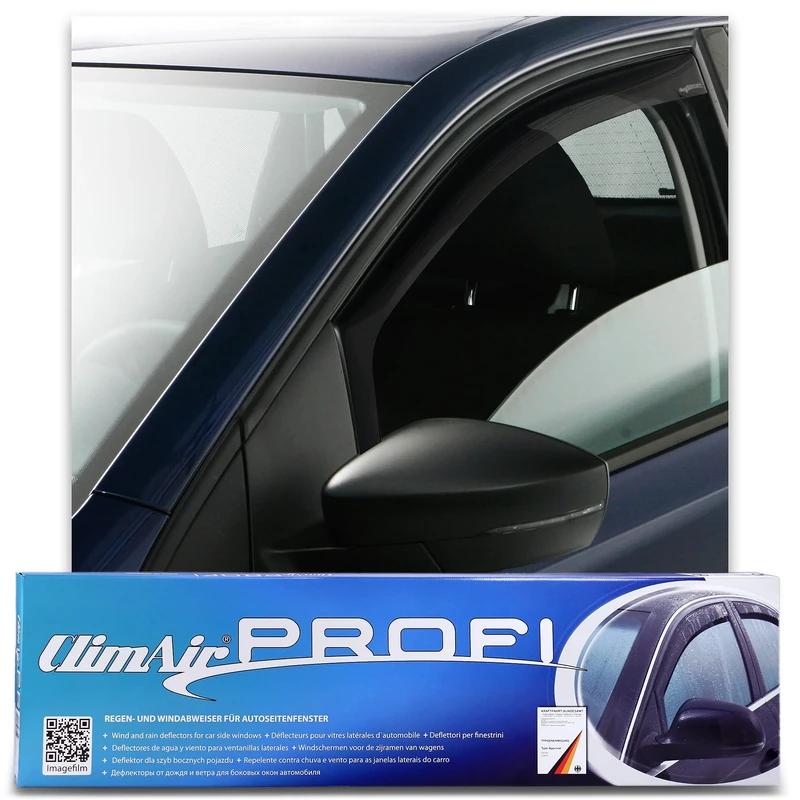 ClimAir Wind Deflector Black Compatible with Mercedes V-Class / Vito / Marco Polo W447 2/4/5-Door 2014 Onwards