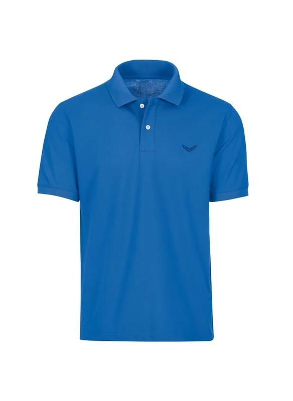 Trigema Men's Herren Polo-Shirt Deluxe Piqué, Blau (Electric Blue 048), XXL