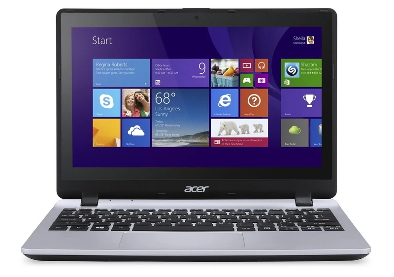 acer Aspire V3 11.6-Inch Touchscreen Notebook (Silver) - (Intel Pentium N3540 2.16 GHz, 4 GB RAM, 500 GB HDD, LAN, WLAN, Bluetooth, Webcam, Integrated Graphics, Windows 8.1)