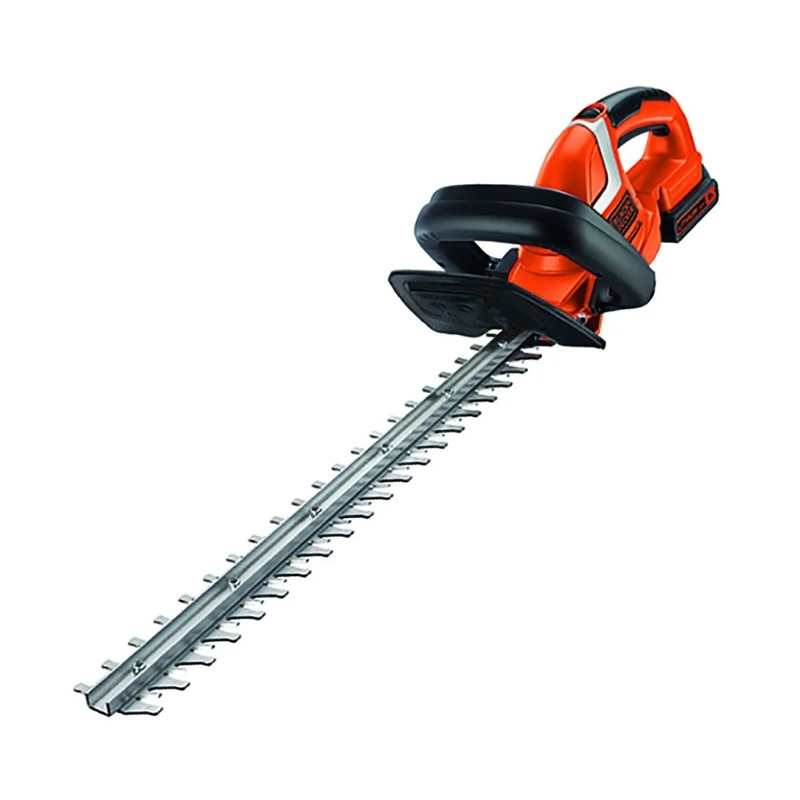 Black+Decker Akku Heckenschere (mit E-Drive Technologie zum Schneiden harter und dicker Äste sowie mittlerer bis großer Hecken – 18mm Schnittstärke – 18V – 2,6kg leicht) GTC1845L20