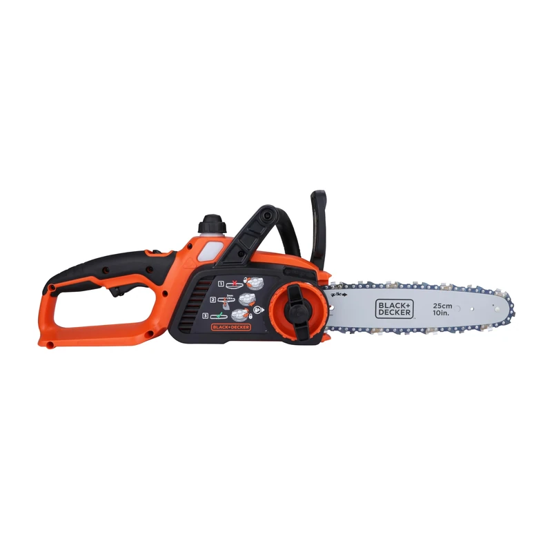 Black+Decker Li Ion Akku-Kettensäge 18V GKC1825L20 mit Akku und Ladegerät – Ideal für Holz- & Gartenarbeiten – 25 cm Schwertlänge