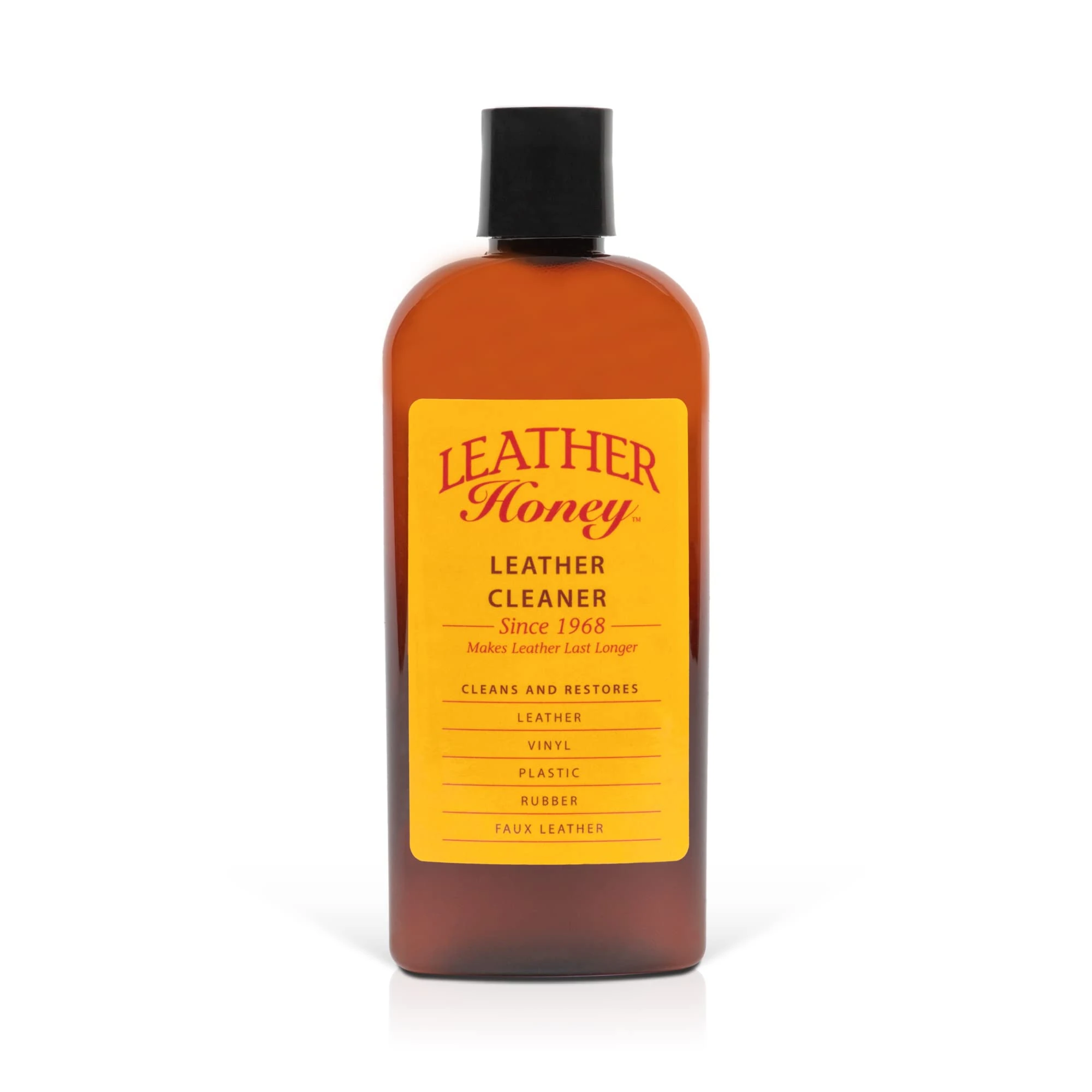 LEATHER Honey Leather Cleaner The Best Leather Cleaner for Vinyl and Leather Apparel, Furniture, Auto Interior, Shoes and Accessories. Does Not Require Dilution. Ready to Use, 227.3ML Bottle