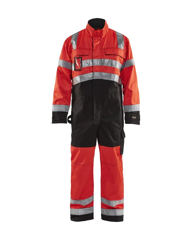 Blakläder 637318045599C60 Size C60 Cl.2 "High Vis" Overall - Red/Black