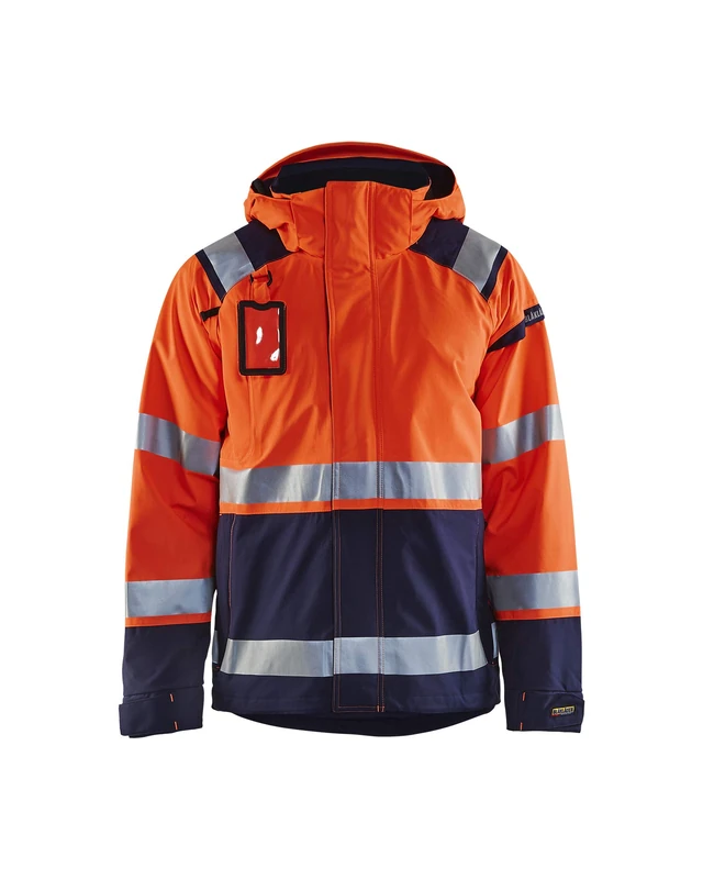 Blakläder 4987198753895XL Size 5X-Large High Visibility Jacket - Orange/Navy Blue
