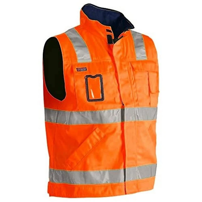 Blakläder 850518045389XXXL Size 3X-Large Cl.2 "High Vis" Vest - Orange/Navy Blue