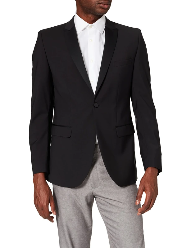 Club of Gents Men's Ace SS Suit Jacket, Black (Black 90), 46L