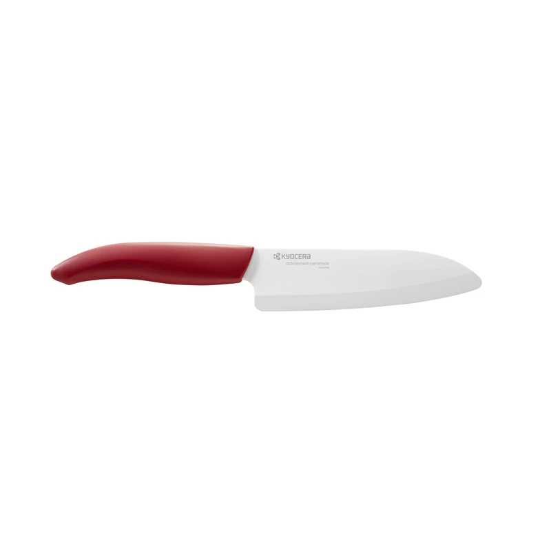 Kyocera FK-140 WH-RD EU - 14cm Santoku Ceramic Knife - Red Handle