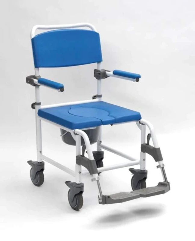 Drive Devilbiss Aston Mobile Commode and Shower Chair with Four Braked Castors