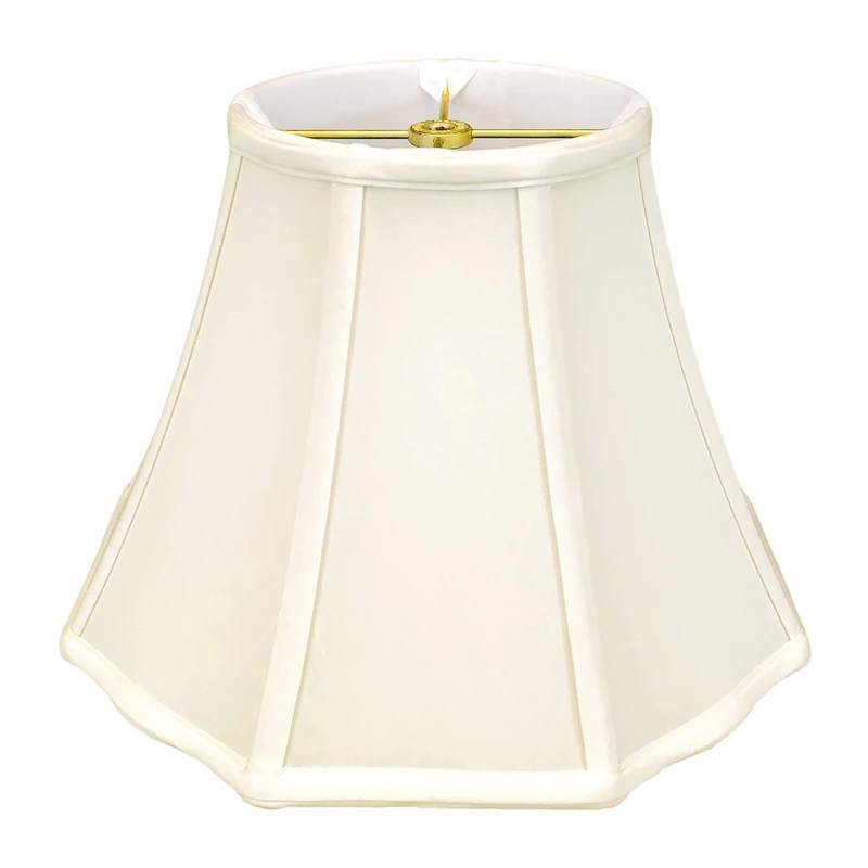 Royal Designs Flare Bottom Outside Corner Scallop Basic Lamp Shade - Eggshell - 9 x 16 x 12