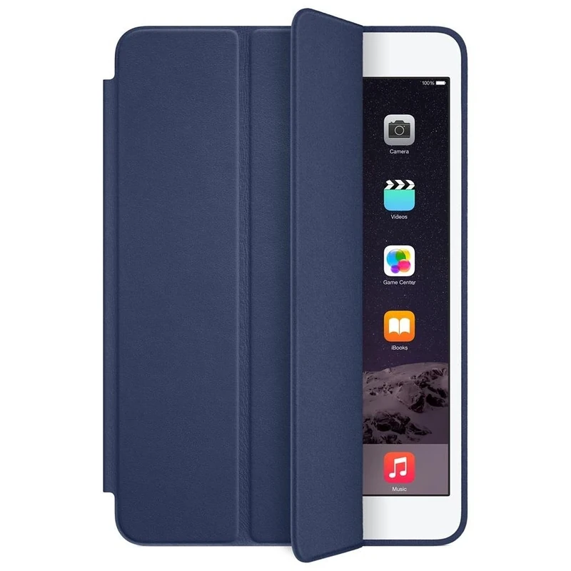 Apple Aniline-dyed Leather Smart Case for iPad Mini - Midnight Blue