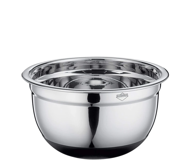 Küchenprofi Stainless Steel Kuchenprofi Silicone Bottom Non-Slip Mixing Bowl, 2.75 Quart