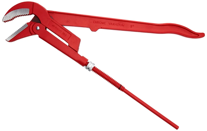 Bahco 303171 "Swedish Model" Pipe Wrench, Red, 3-Inch