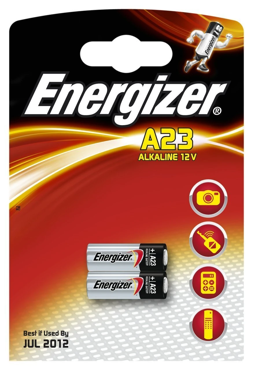 2X Twin Pack - 2 x Energizer A23 MN21 LRV08 GP23A 12v Alkaline batteries