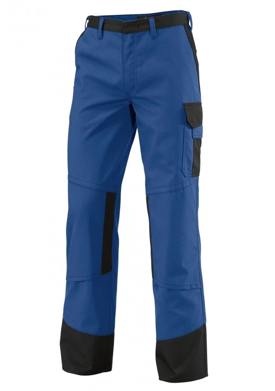 BP 2400-820-1332 Work Trousers, With Pockets, 320,00 G/M², Royal Blue/Black, Size 33N