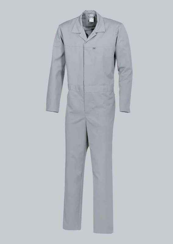 BP 1676-558-51-Ss Unisex 1/1 Sleeve Jumpsuit with Adjustable Slit on the Cuffs and Elastic Adjustable Waistband, 245.00 g/m2 Fabric Blend, Light Grey, S