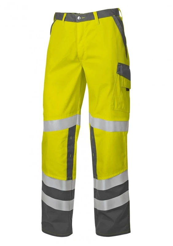 BP 1798-720-70 Bib & Brace, Stretch Braces With Clip Fastenings, 305,00 G/M², Reinforced Cotton, Olive Green/Anthracite, Size 34S