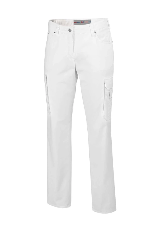 BP 1642-686-21-34l, Women's jeans, 5-pocket jeans 230,00 g/m², fabric blend with stretch white, 8l - Image 1