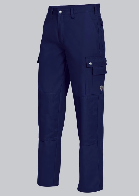 BP 1788-555-74-50n, Work trousers, with double button fastening 295,00 g/m², fabric blend mid green/black, 34n