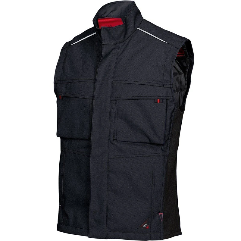 BP 1786-555-32 Thermal Waistcoat, Padded With Thermal Quilted Lining, 295,00 G/M², Fabric Blend, Black/Dark Grey, Size L