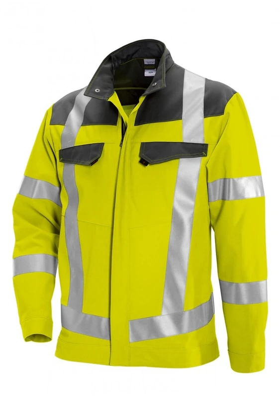 BP 1804-720-13 Bib & Brace, Stretch Braces With Clip Fastenings, 305,00 G/M², Reinforced Cotton, Royal Blue, Size 39/40S
