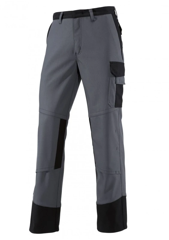 BP 1487-720-44 Bib & Brace, Stretch Braces With Clip Fastenings, 305,00 G/M², Reinforced Cotton, Sand, Size 41/42S