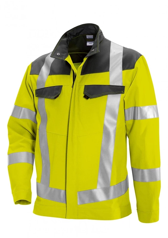 BP 1804-720-13 Bib & Brace, Stretch Braces With Clip Fastenings, 305,00 G/M², Reinforced Cotton, Royal Blue, Size 43/44N