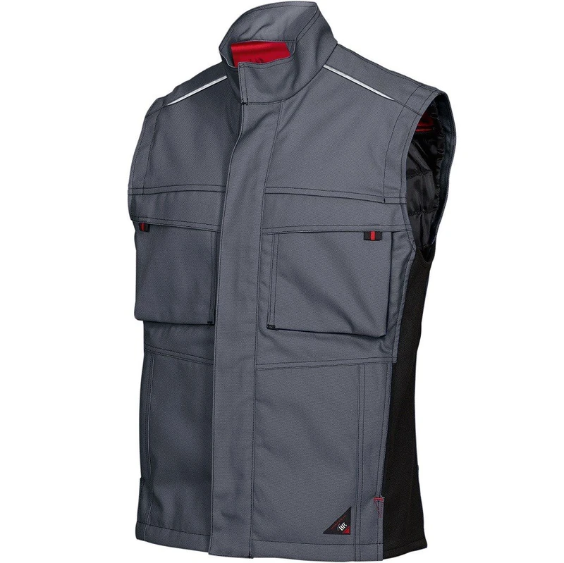 BP 1786-555-53 Thermal Waistcoat, Padded With Thermal Quilted Lining, 295,00 G/M², Fabric Blend, Dark Grey/Black, Size 3Xl